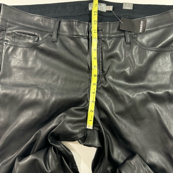 Torrid Perfect Skinny Faux Leather Mid Rise Pant Black - Picture 7 of 9